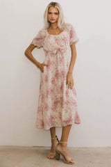 Janie Waist Tie Midi Dress - FINAL SALE