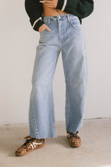 Juliette Barrel Jeans in Light Wash - FINAL SALE