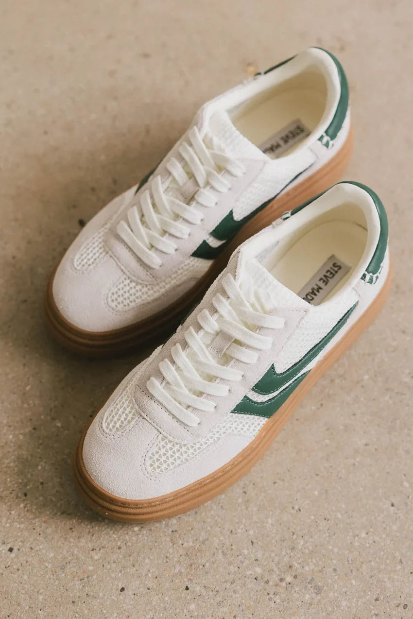 Steve Madden Dodge Platform Sneakers in Green - FINAL SALE