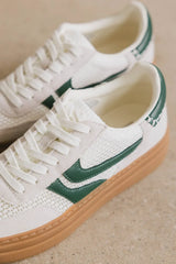 Steve Madden Dodge Platform Sneakers In Green - Final Sale
