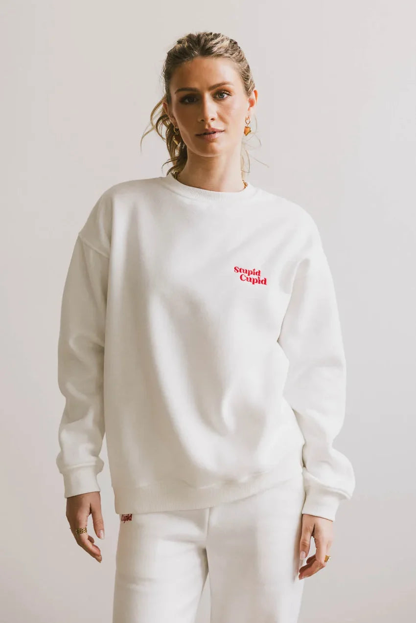 Stupid Cupid Crew Neck Sweater - Final Sale