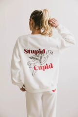 Stupid Cupid Crew Neck Sweater - Final Sale