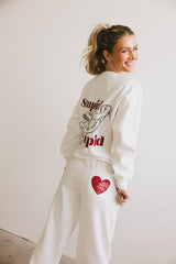 Stupid Cupid Crew Neck Sweater - FINAL SALE