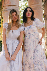 Kendry Floral Maxi Dress In Blue - Final Sale
