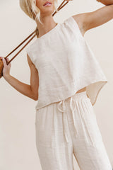 Debbie Tank Top In Oatmeal - Final Sale