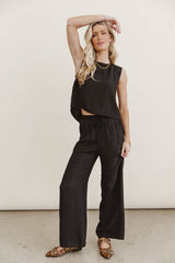Debbie Tank Top In Black - Final Sale