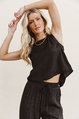 Debbie Tank Top In Black - Final Sale