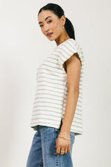 Kaycie Muscle Tee In Grey - Final Sale
