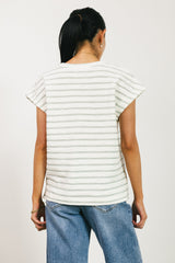Kaycie Muscle Tee In Grey - Final Sale