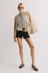 Clark Cardigan In White - Final Sale