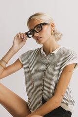 Clark Cardigan In White - Final Sale