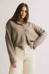 Maci Cardigan In Mocha - Final Sale