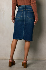 Jayna Denim Midi Skirt - Final Sale