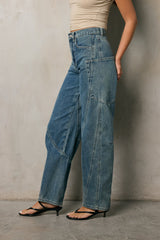 Zarha Tapered Barrel Jeans - Final Sale