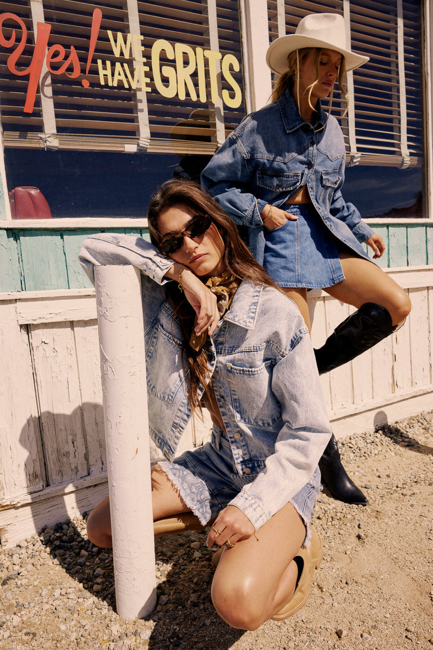 Jill Light Wash Denim Jacket - FINAL SALE