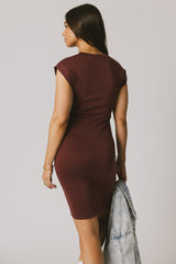 Lauren Tee Shirt Mini Dress In Berry - Final Sale
