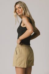 Luna Knit Tank Top In Grey - Final Sale