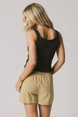 Luna Knit Tank Top In Grey - Final Sale