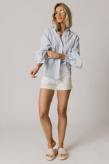 Winifred Button Up In Blue - Final Sale