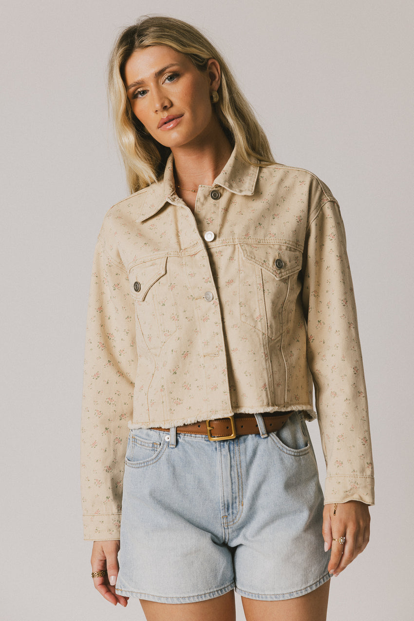 Dakota Floral Denim Jacket - Final Sale