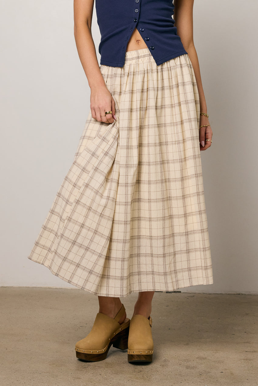Sharon Plaid Maxi Skirt - Final Sale