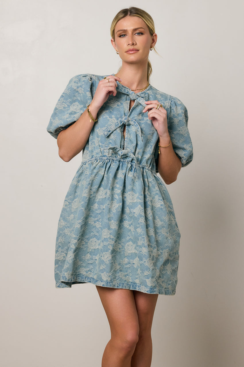 Pony Denim Mini Dress - Final Sale