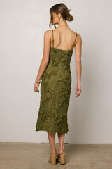 Cyrus Textured Midi Dress - Final Sale