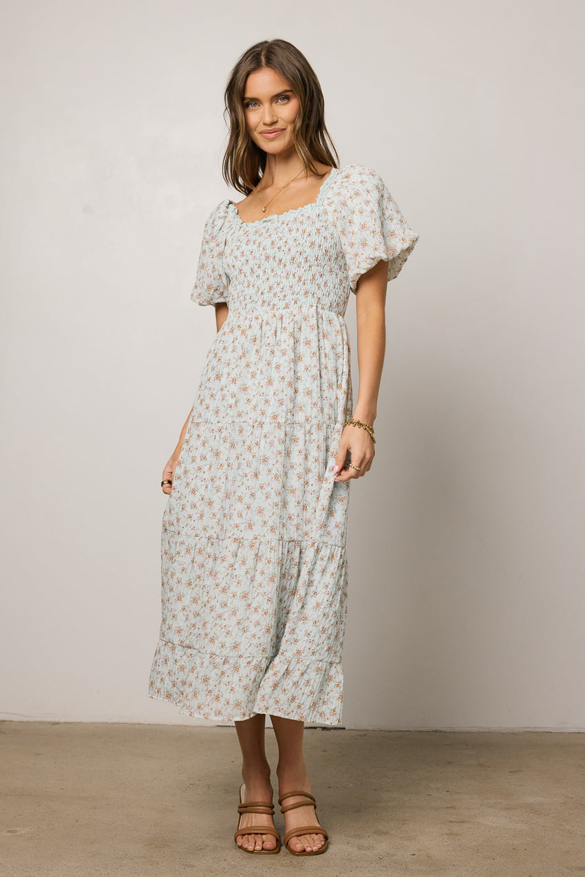 Asha Floral Midi Dress - Final Sale