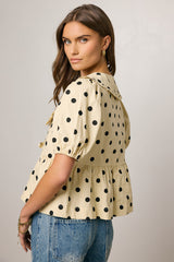 Ronie Peplum Top - Final Sale