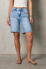 Alina Mid Rise Bermuda Shorts - Final Sale