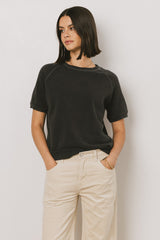 Pauly Short Sleeve Top In Black - Final Sale