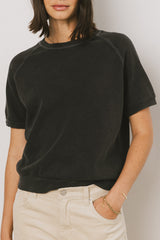 Pauly Short Sleeve Top In Black - Final Sale