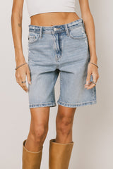 Lillian Distressed Denim Shorts - Final Sale