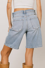 Lillian Distressed Denim Shorts - Final Sale