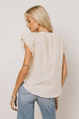 Rome Floral Blouse In Coral - Final Sale