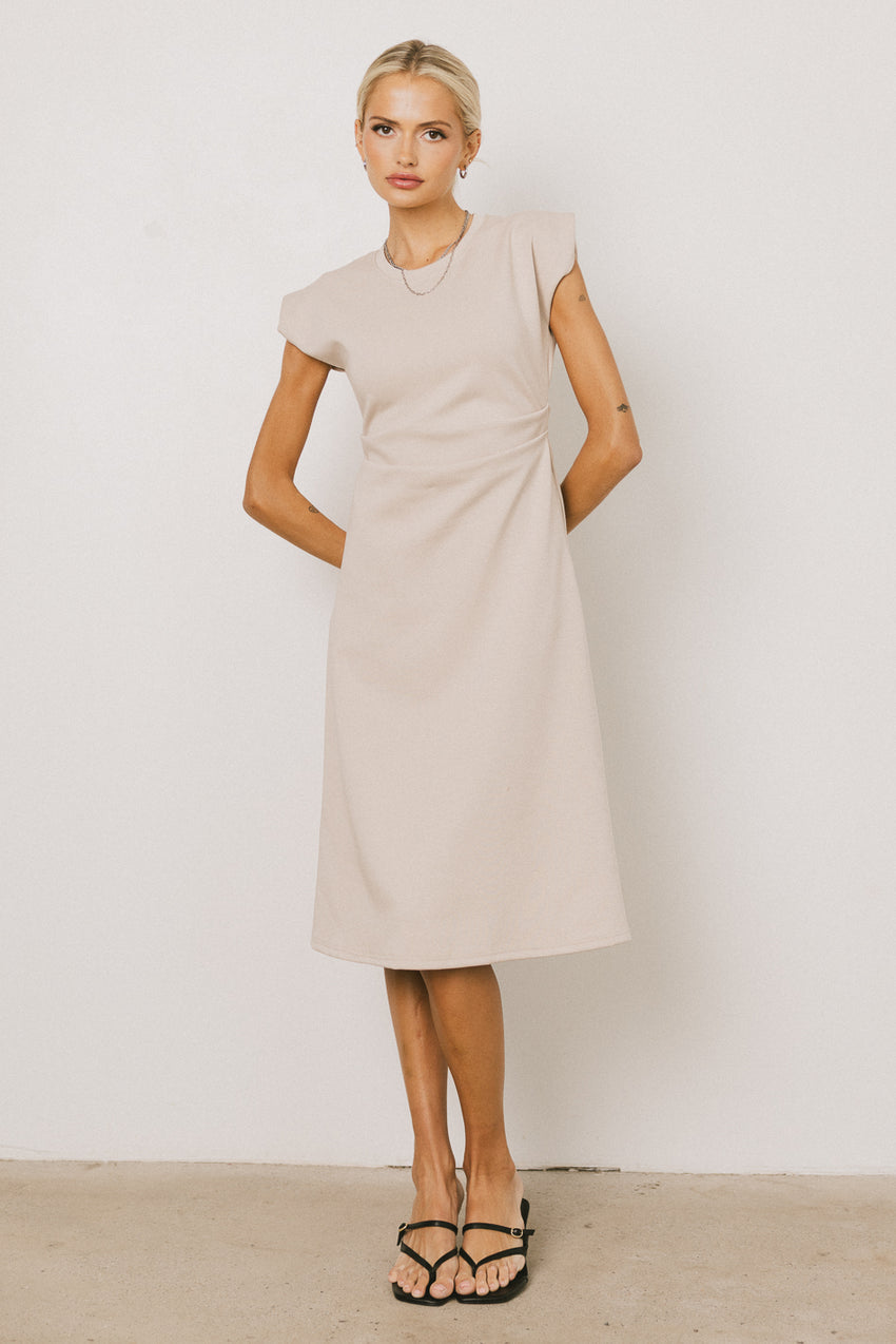 Kyra Midi Dress In Khaki - Final Sale