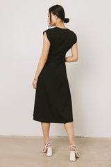 Kyra Midi Dress In Black - Final Sale