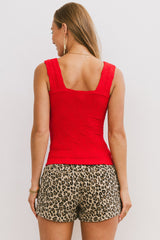 Heartbreaker Cami In Red - Final Sale