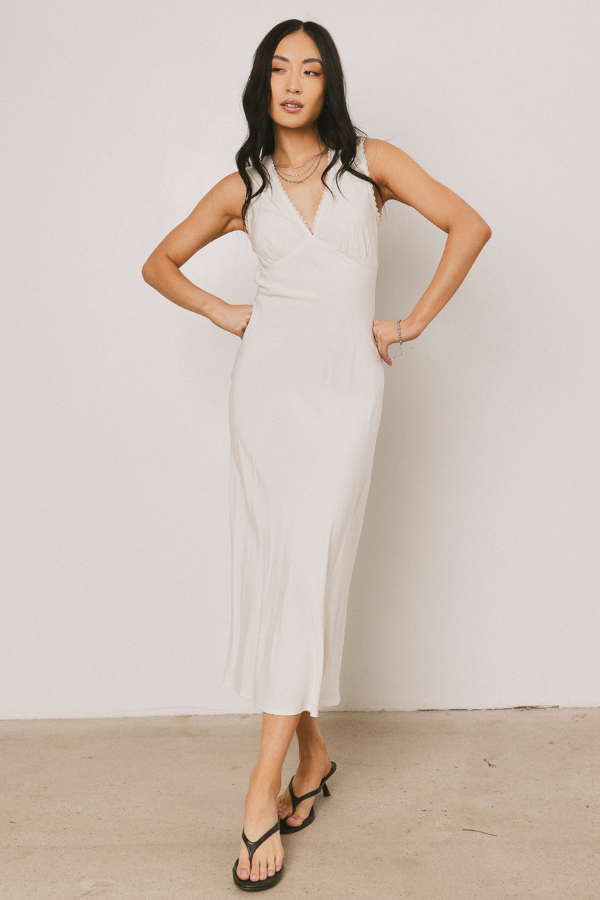 Angela Maxi Dress in Cream - FINAL SALE