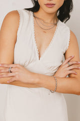 Angela Maxi Dress In Cream - Final Sale