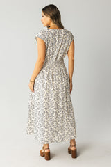 Heather Floral Maxi Dress In Blue - Final Sale