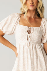 Kelsie Floral Midi Dress In Pink - Final Sale