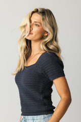 Lewis Knit Sweater In Indigo - Final Sale