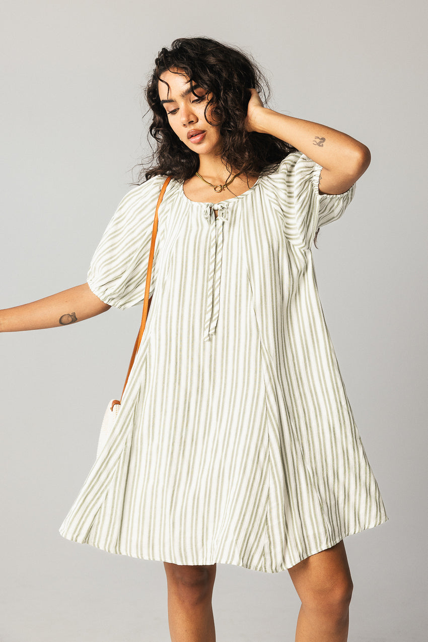 Jenny Striped Babydoll Dress - FINAL SALE