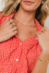 Lea Gingham Blouse - Final Sale