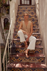 Alexis Knit Vest in Taupe - FINAL SALE