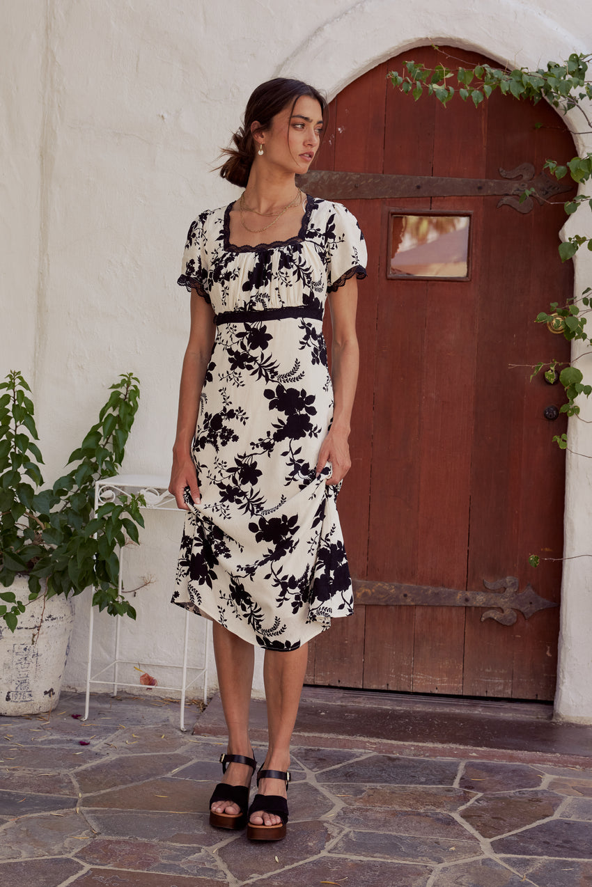 Arian Floral Midi Dress - Final Sale