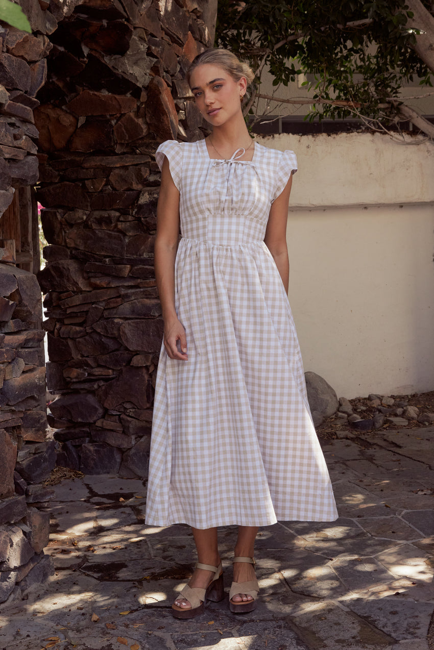 Amani Plaid Maxi Dress - Final Sale