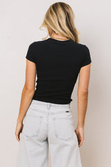American Flag Tee In Navy - Final Sale