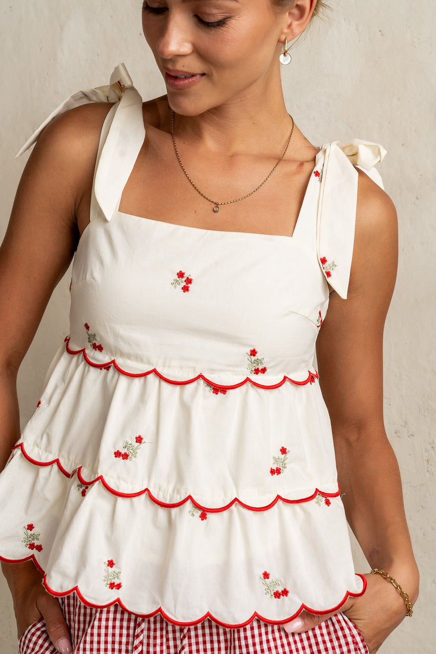 Lana Embroidered Blouse - FINAL SALE